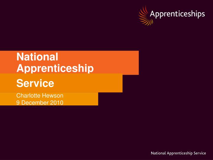national apprenticeship