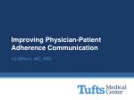 Improving Physician-Patient Adherence Communication - slide 1