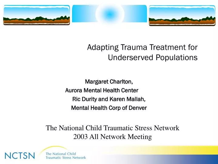 adapting trauma treatment for underserved populations