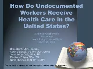 How Do Undocumented Workers Receive Health Care in the United States?