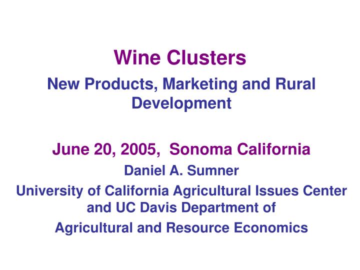 wine clusters