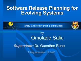 Software Release Planning for Evolving Systems