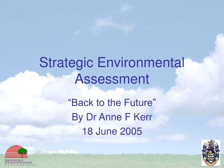 strategic environmental assessment