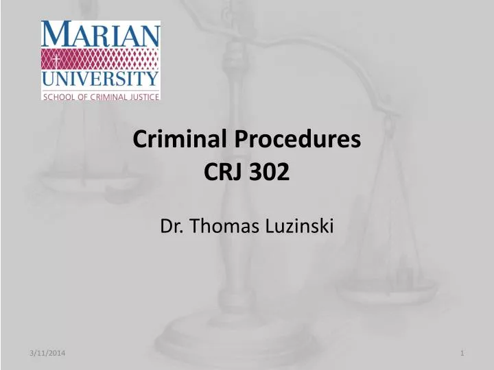criminal procedures crj 302