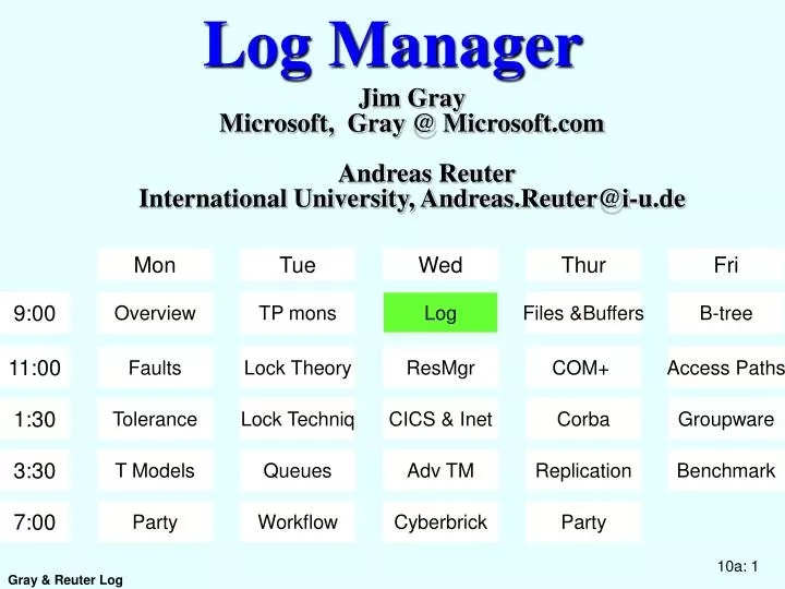 log manager