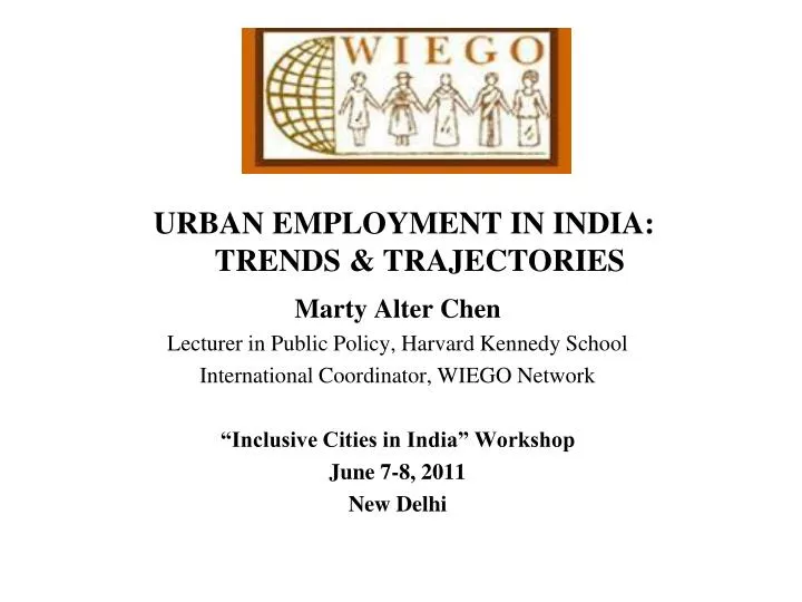 urban employment in india trends trajectories