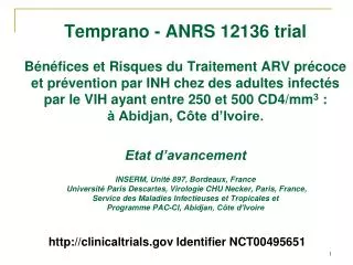 http://clinicaltrials.gov Identifier NCT00495651