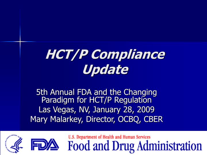 hct p compliance update
