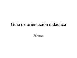 gu a de orientaci n did ctica