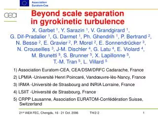 Beyond scale separation in gyrokinetic turbulence