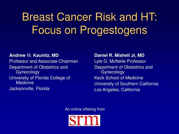 breast cancer risk and ht focus on progestogens