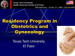 Residency Program in Obstetrics and Gynecology