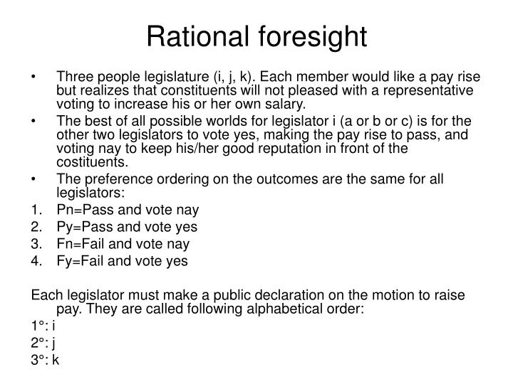 rational foresight
