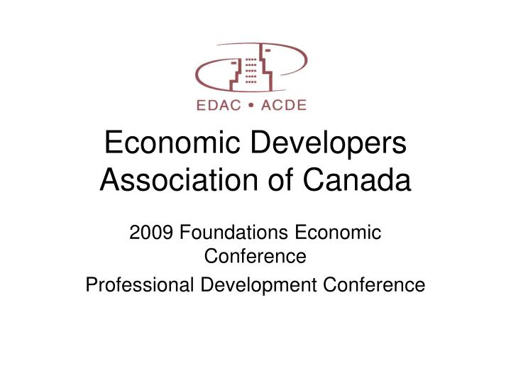 economic developers association of canada