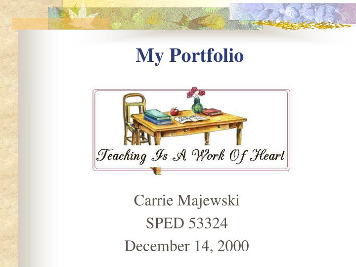 carrie majewski sped 53324 december 14 2000