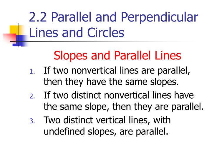 2 2 parallel and perpendicular lines and circles