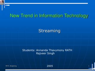 New Trend in Information Technology