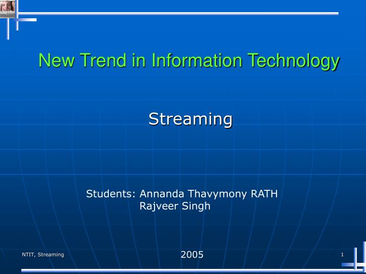 new trend in information technology