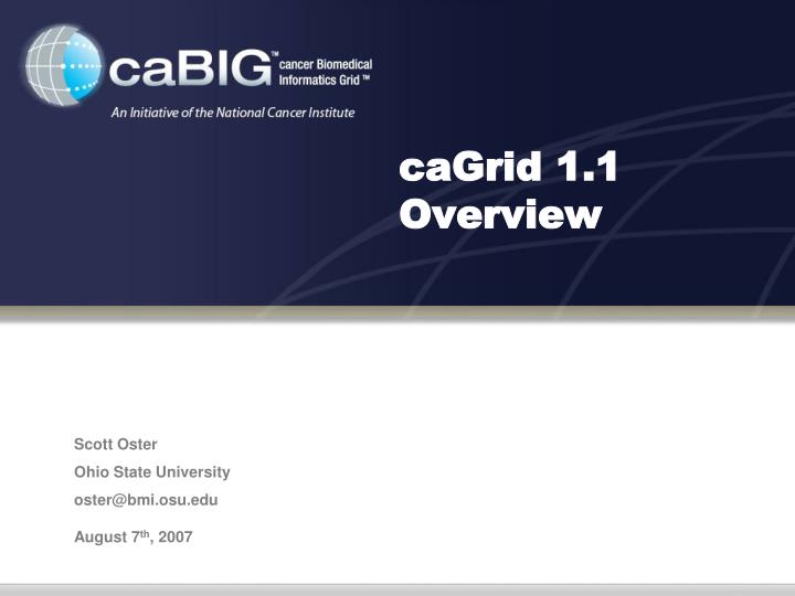 cagrid 1 1 overview