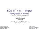 PPT - ECE 171 Digital Circuits Chapter 12 Adder PowerPoint Presentation ...