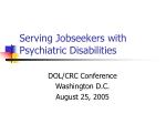 Serving Jobseekers with Psychiatric Disabilities