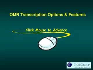 OMR Transcription Options &amp; Features