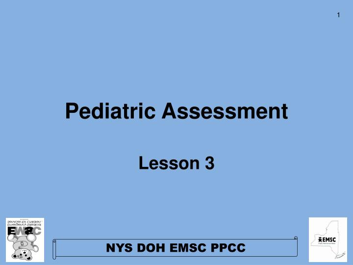 pediatric assessment
