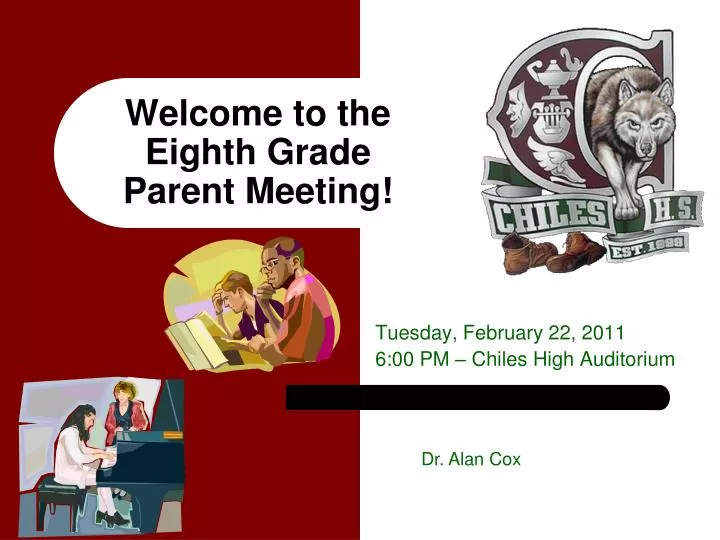 welcome to the eighth grade parent meeting