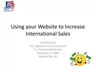 Using your Website to Increase International Sales