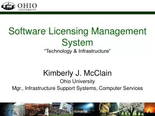 Software Licensing Management System “Technology &amp; Infrastructure”