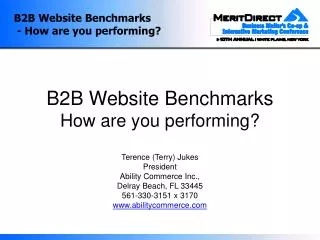B2B Website Benchmarks - How are you performing?