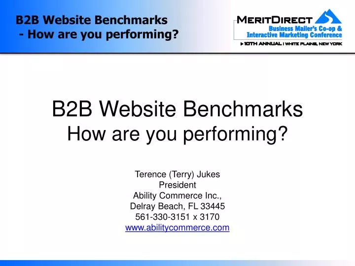 b2b website benchmarks how are you performing