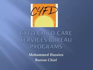 CYFD Child Care Services Bureau Programs