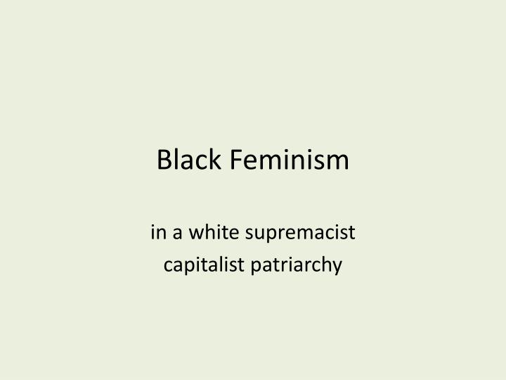black feminism