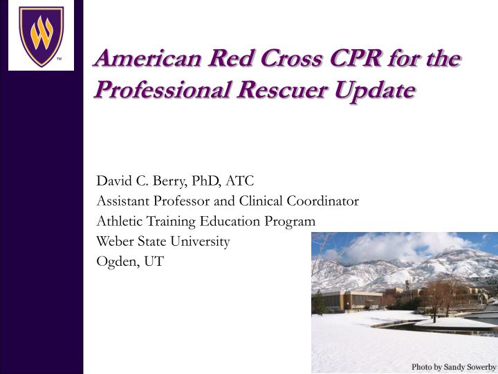 american red cross cpr for the professional rescuer update