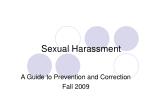 Sexual Harassment - slide 1