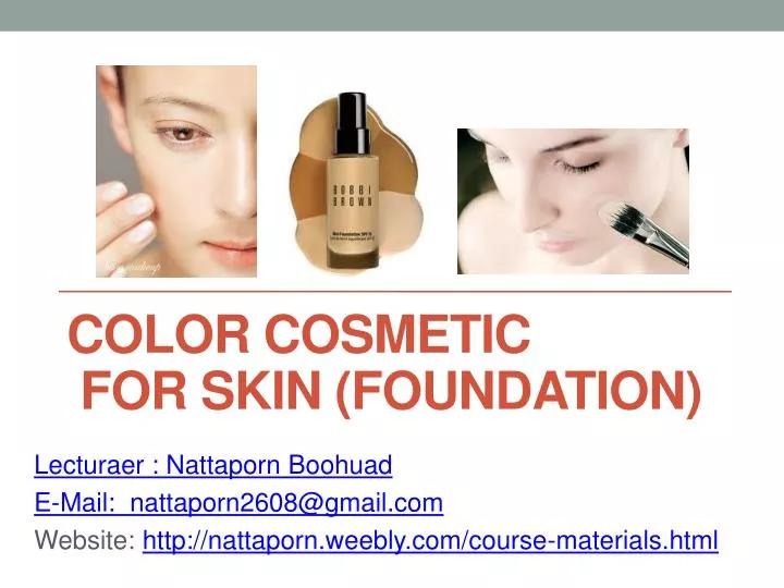 color cosmetic for skin foundation
