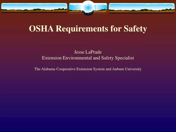 osha requirements for safety