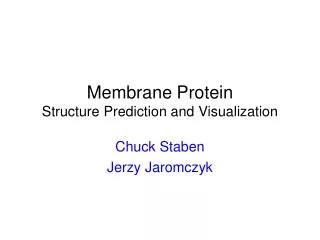 Membrane Protein Structure Prediction and Visualization