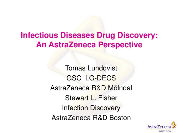 infectious diseases drug discovery an astrazeneca perspective