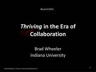 Thriving in the Era of Collaboration