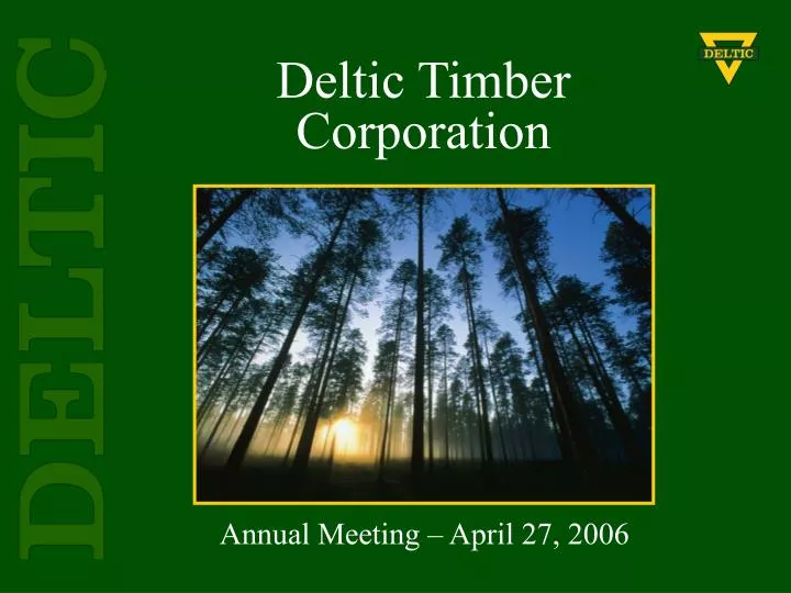 deltic timber corporation