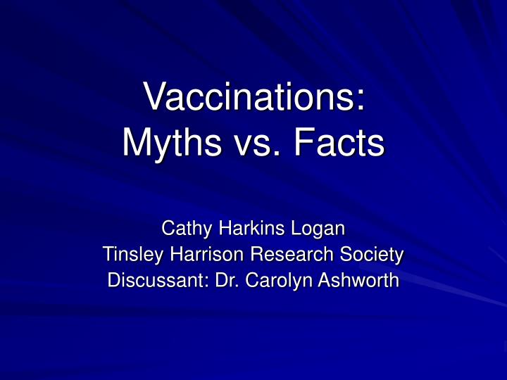 vaccinations myths vs facts