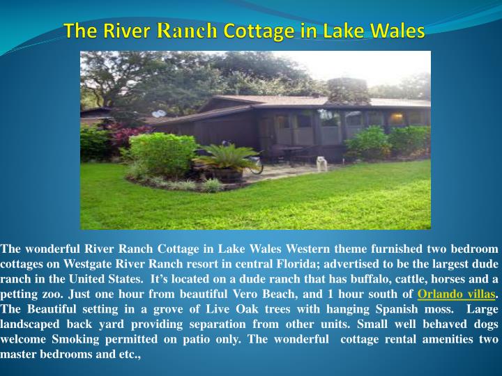the river ranch cottage in lake wales
