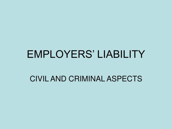 employers liability