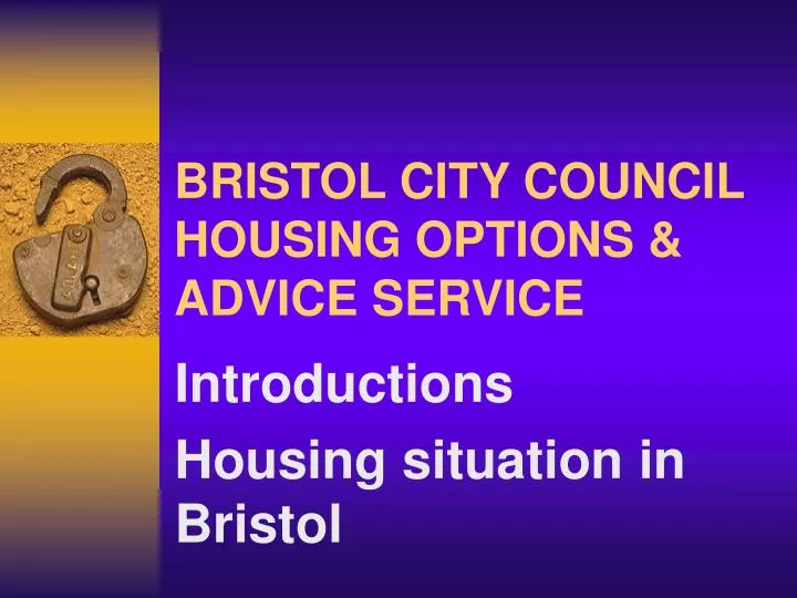 bristol city council housing options advice service