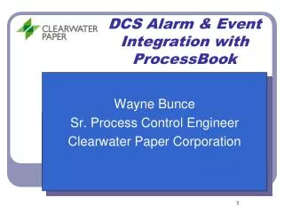 DCS Alarm &amp; Event Integration with ProcessBook