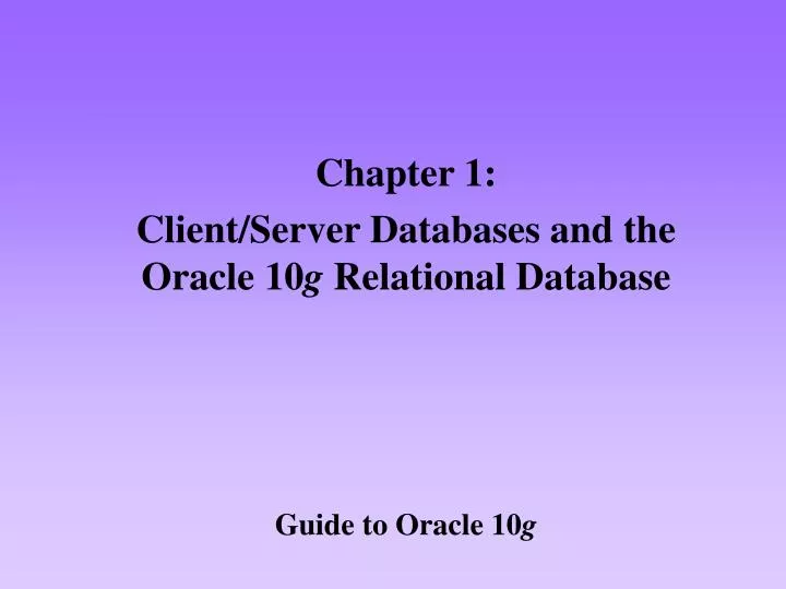 Oracle Database: Guide To How This RDBMS Works