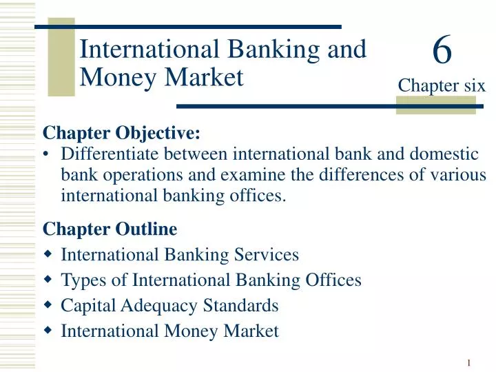 international banking and money market