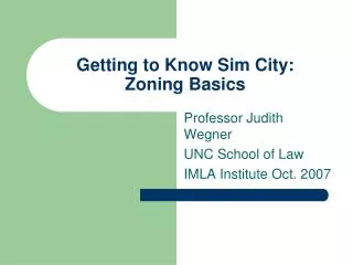 Getting to Know Sim City: Zoning Basics